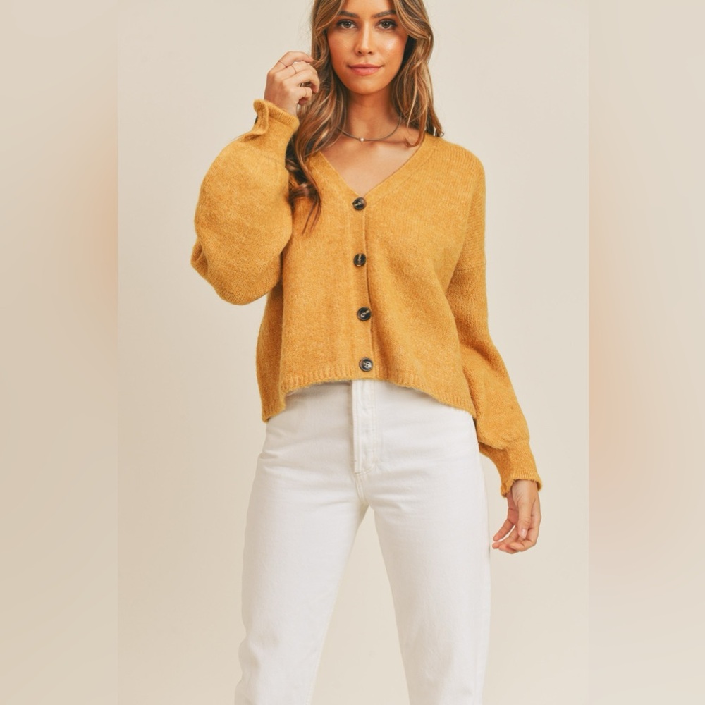 MABLE Long Sleeve Button Down Sweater Cardigan